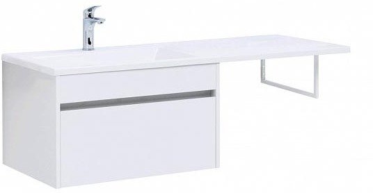 Тумба под раковину Aquanet Токио 130 см 00236917 L белая
