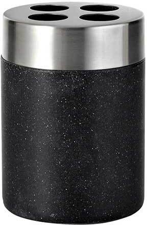 Стакан для зубных щеток Ridder Stone черный 22010210