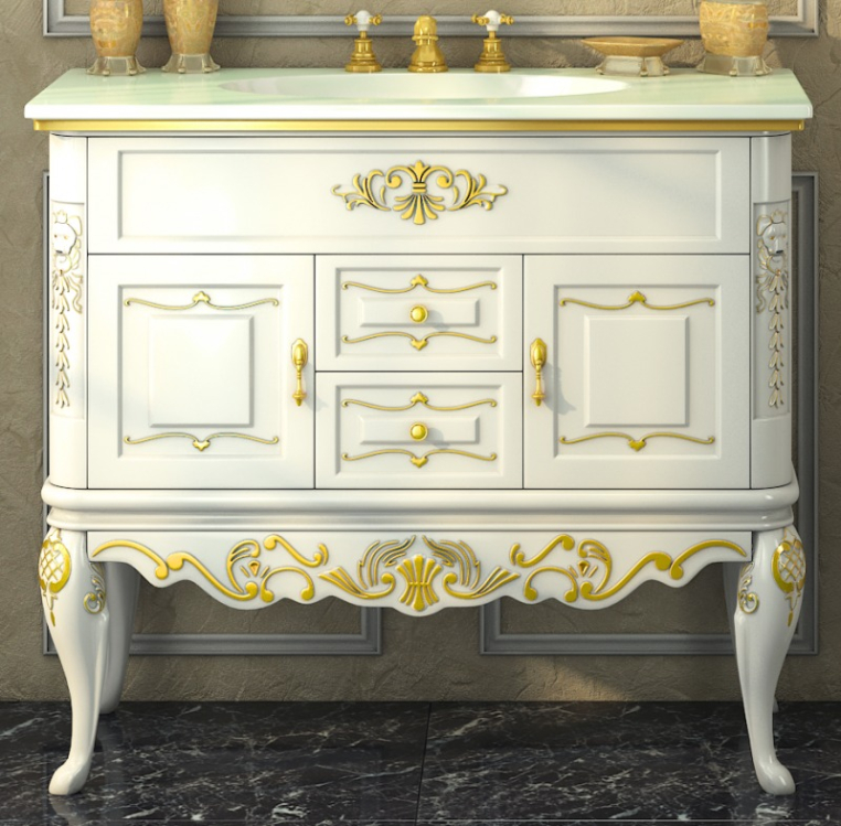 Тумба под раковину Misty Bianco 90 Л-Бья01090-3812Я