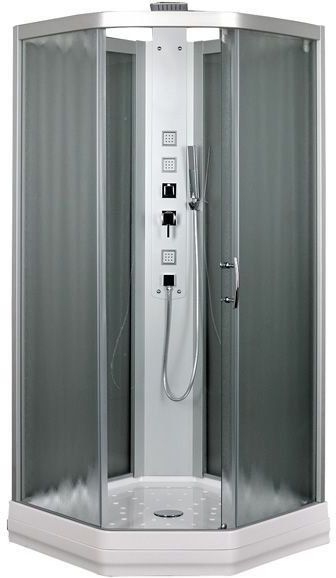 Душевая кабина Aquanet Penta 2 Rain 00184488 90.5x90.5 тонированное стекло