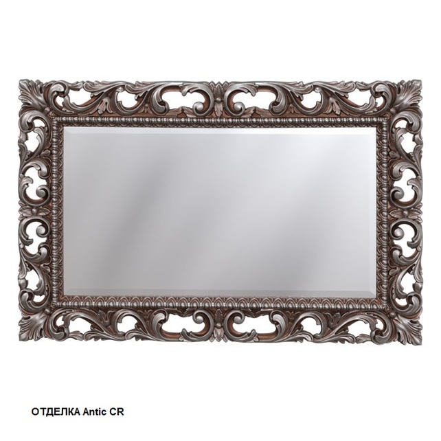 Зеркало прямоугольное 114x74 Caprigo PL106-1-Antic CR античное серебро
