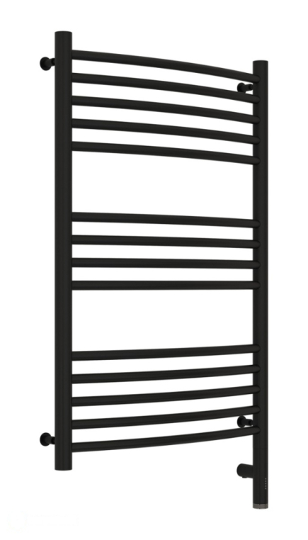 Электрический полотенцесушитель Сунержа Богема 3.0 выгнутая 800x500 МЭМ Пр. матовый черный (31-5803-8050)