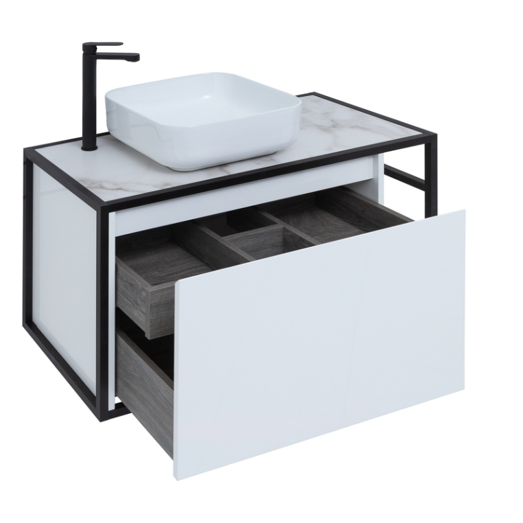 Тумба под раковину Aquanet Nova Lite Loft 90 L белый 00261652