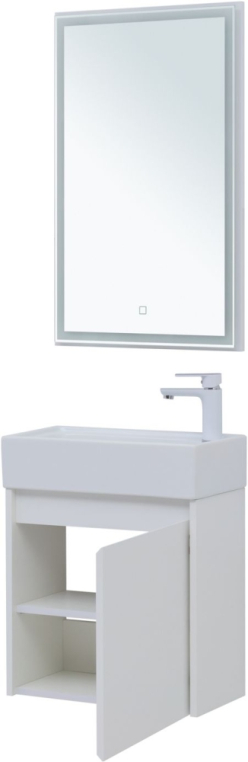 Мебель для ванной Aquanet Nova Lite 50 белый глянец (с дверецей) 00302531