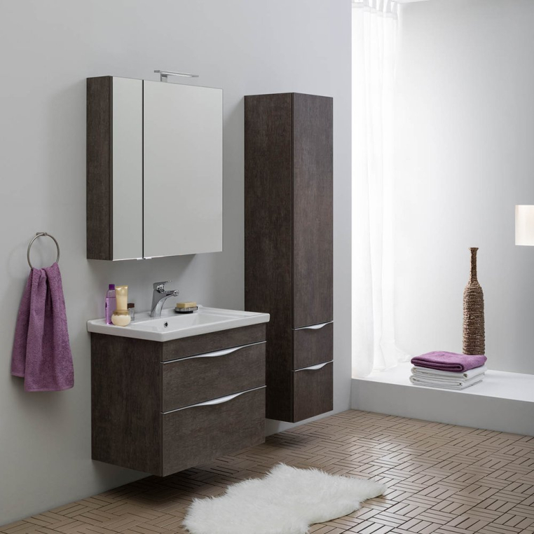 Комплект мебели Aquanet Эвора 80 дуб антик (183002+00182324+182741)