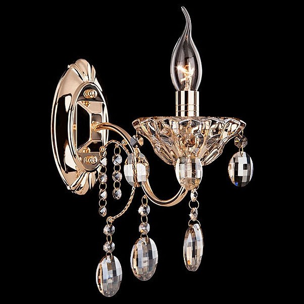 Бра Eurosvet Reinis 10025/1 золото/тонированный хрусталь Strotskis