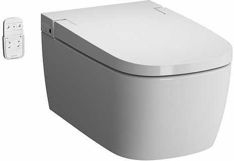 Подвесной унитаз VitrA V-Care с микролифтом, безободковый 5674B003-6104