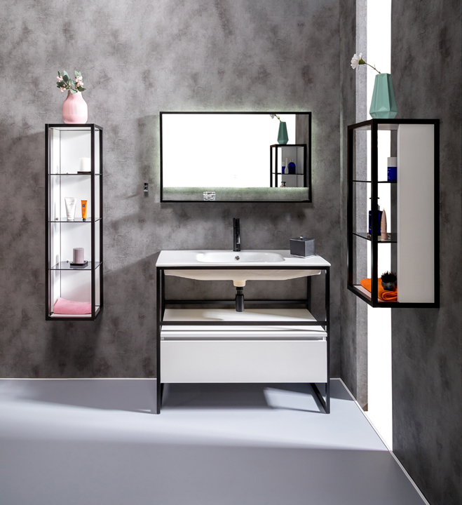 Ящик под консоль LOFT 100 белый, 1 полка