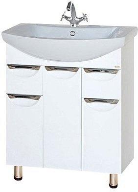 Тумба под раковину с 2 ящиками Misty Лаванда 70 Э-Лав01070-0112Я