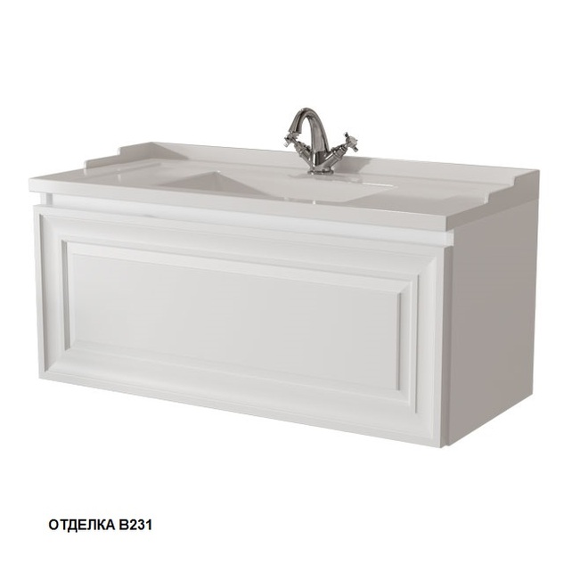 Тумба под раковину Caprigo Ponza 100 см белая 13514-B231