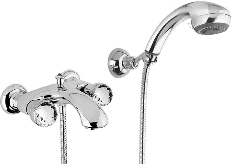 Смеситель для ванны внешний Migliore Axo Swarovski 18485 хром