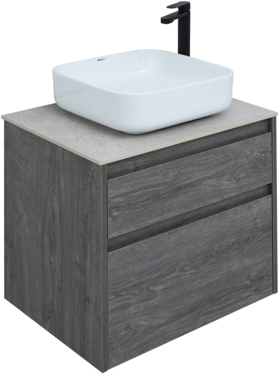 Тумба под раковину Aquanet Nova Lite 60 дуб рошелье (2 ящика) 00242577