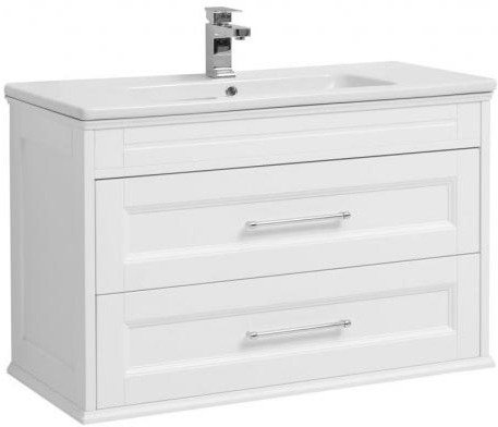 Тумба под раковину Aquanet Бостон М 100 см 00209678 белая