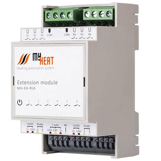 6291 ЭВАН Релейный блок расширения MY HEAT RL6