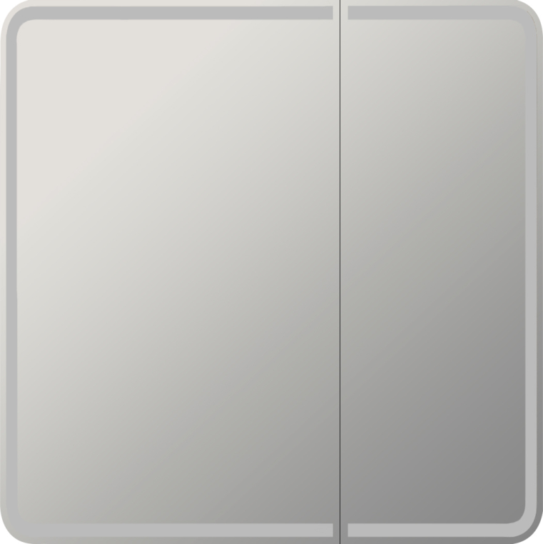 Мебель для ванной Stworki Берген 80 белая с темной столешницей, раковина Moduo 50 Square