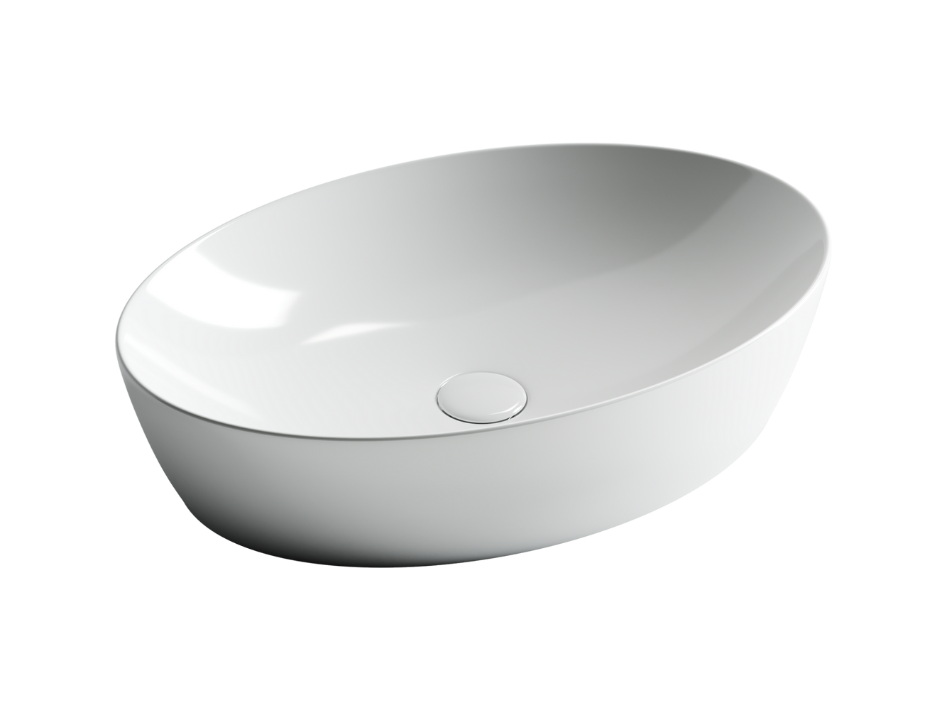 Накладные раковины CERAMICANOVA CN5018 Умывальник чаша накладная овальная Element 610*410*150мм