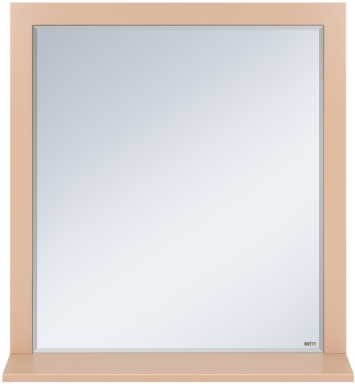 Зеркало в раме Misty Сахара П-Сах02075-511 песочное с полкой