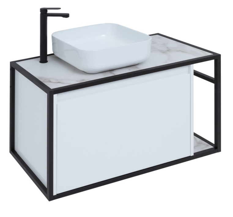 Тумба под раковину Aquanet Nova Lite Loft 90 L белый 00261652