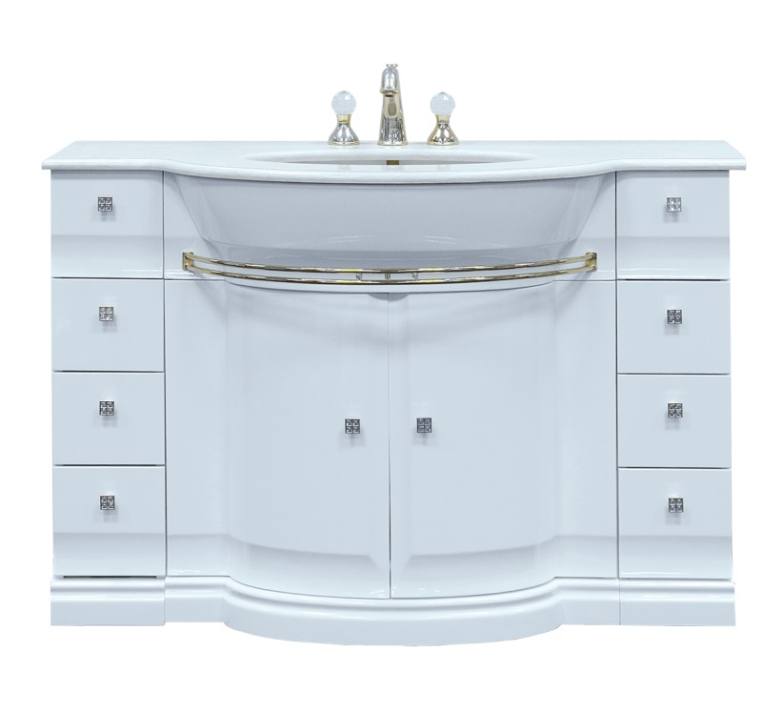 Тумба под раковину Misty Мелиса 125 Л-Мел01130-01188Я