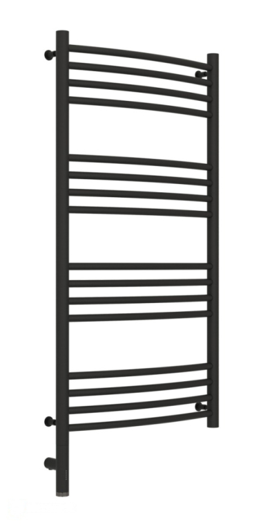 Электрический полотенцесушитель Сунержа Богема 3.0 выгнутая 1000x500 МЭМ Лев. темный титан муар (15-5802-1050)