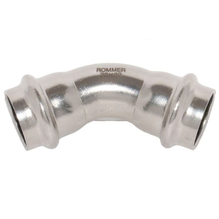 RSS-0005-000035 ROMMER Угольник 45° ВПр-ВПр, 35, из нержавеющей стали прессовой