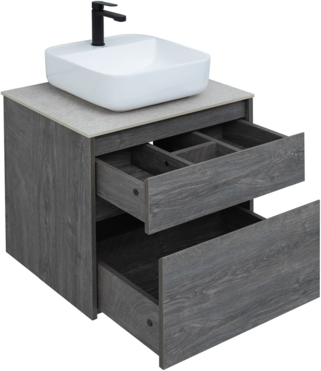 Тумба под раковину Aquanet Nova Lite 60 дуб рошелье (2 ящика) 00242577