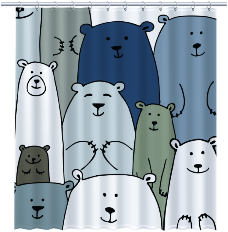 Штора для ванной FIXSEN BEAR FX-2503