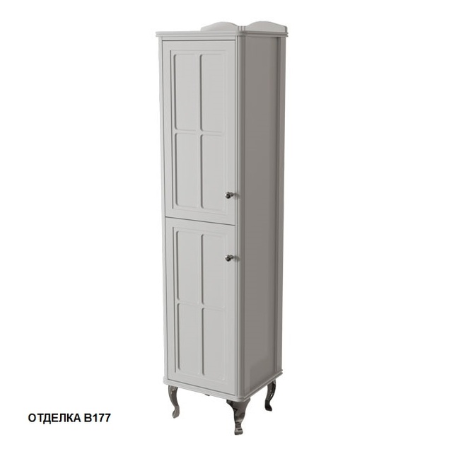 Шкаф-пенал Caprigo Borgo 40.4 см bianco grigio 33450L-В177