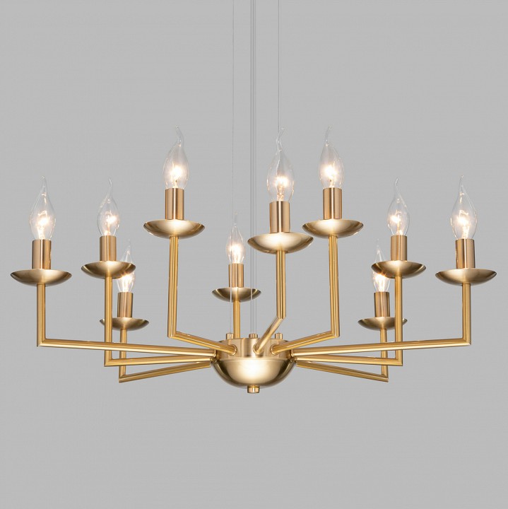 Подвесная люстра Eurosvet Cariso 60150/10 латунь