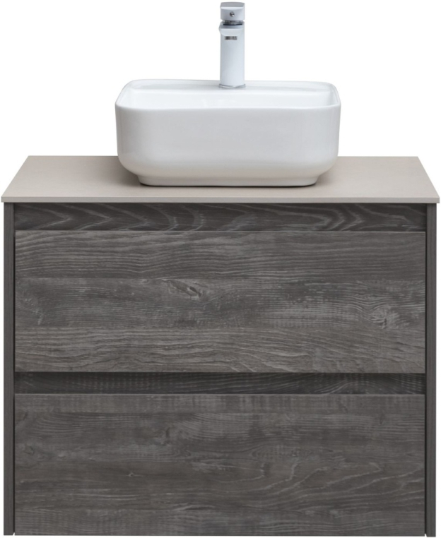 Тумба под раковину Aquanet Nova Lite 75 дуб серый (2 ящика) 00287890