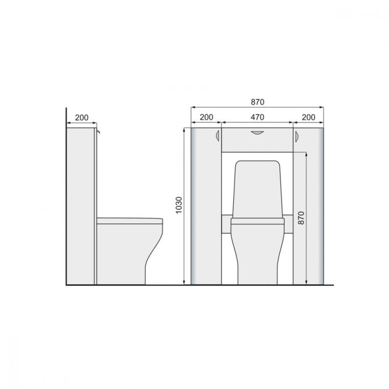 Стеллаж RAVAL Space 103 напольный Белый (Spa.10.103/N/W)