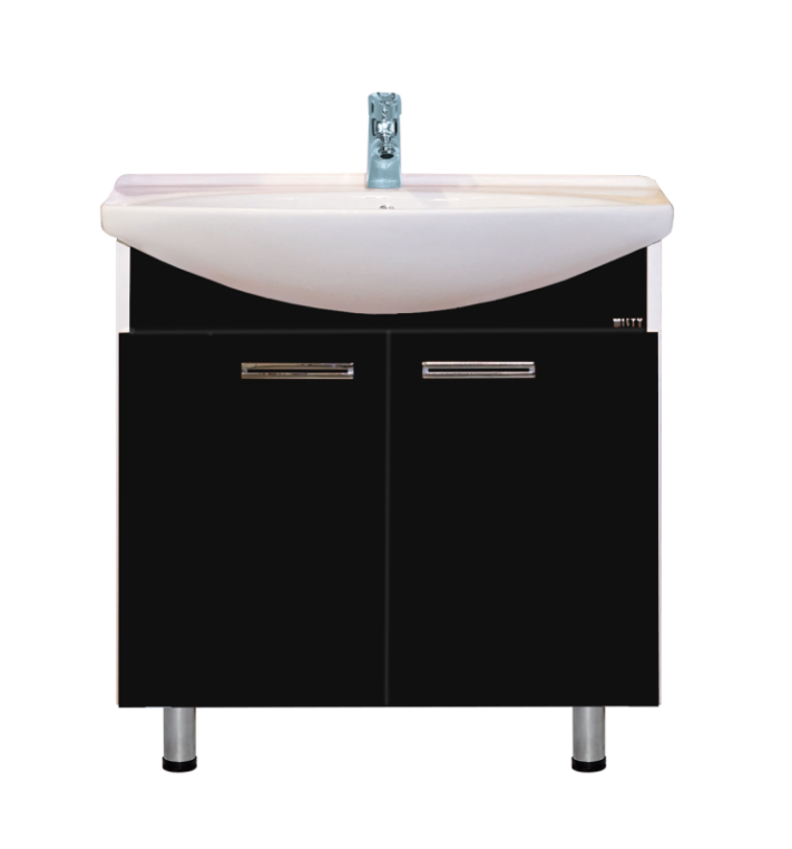 Тумба под раковину Misty Джулия 85 прямая черная