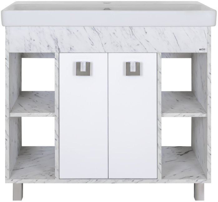 Тумба с раковиной Misty Мия 90 (П-Ми01090-012+1.WH50.1.629)