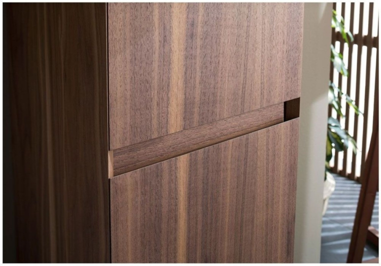 Шкаф-пенал для ванной Aquanet Нью-Йорк 35 L орех 00257886