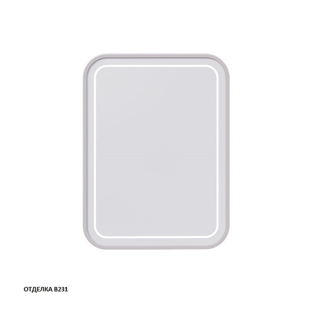 Зеркало с подсветкой прямоугольное 60x80 Caprigo Контур М-268S-В231