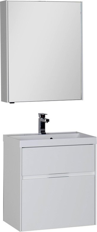 Комплект мебели Aquanet Латина 60 2 ящика белая (179934+00179393+179942)