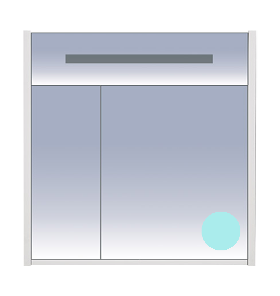 Зеркальный шкаф Misty Джулия 85 Л-Джу04085-0610