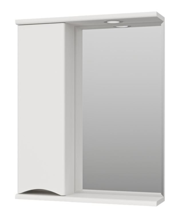 Зеркальный шкаф Misty Атлантик 60 левый белый