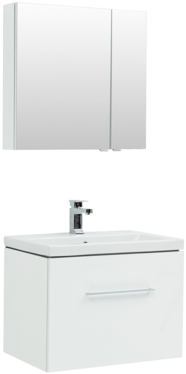 Комплект мебели Aquanet Порто 70 белая (00241747+TS-27762+00241748)