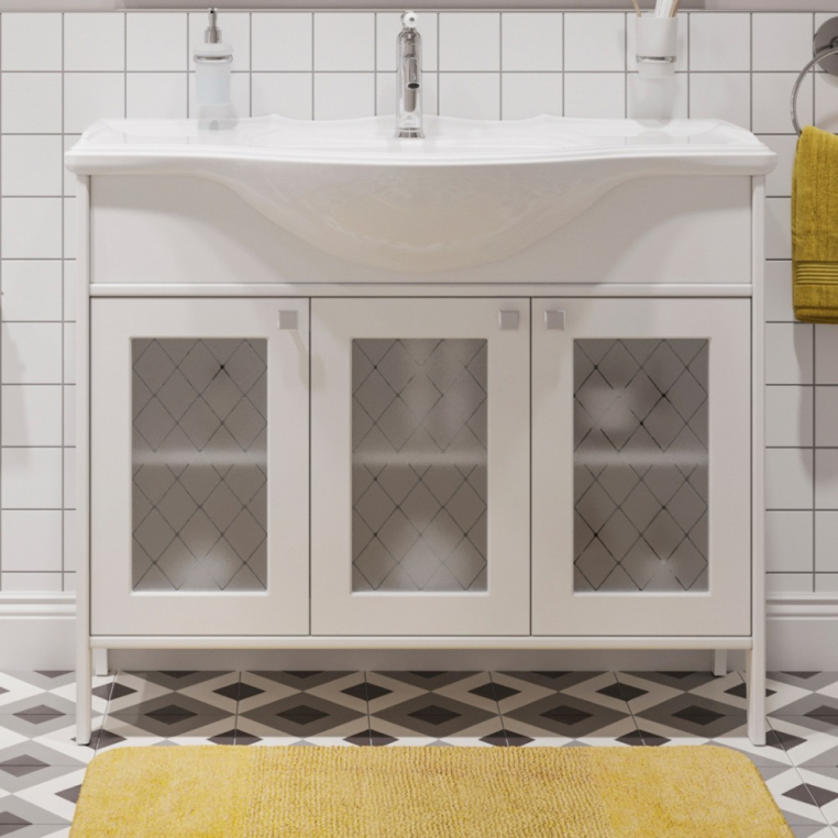 Тумба с раковиной Stworki Хельсингборг 105 белая