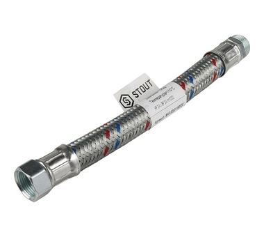 STOUT Гибкая подводка для воды НР 3/4 х ВР 3/4, длина 300 мм (SHF-0203-182020)