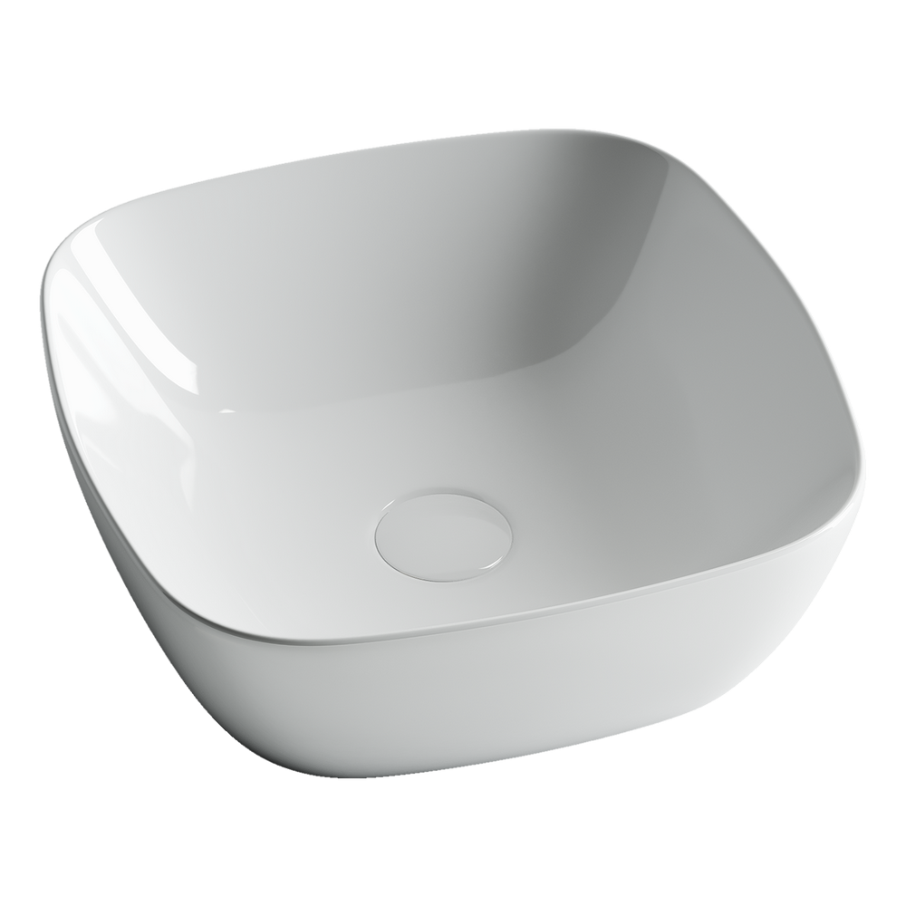 Накладные раковины CERAMICANOVA CN5006 Умывальник чаша накладная квадратная Element 400*400*140мм