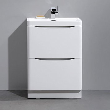 Тумба под раковину BelBagno Ancona-N 60 bianco lucido напольная (ANCONA-N-600-2C-PIA-BL)