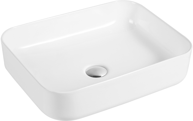 Столешница Stworki Ольборг 80 дуб карпентер, без отверстий, с тумбой 50, с раковиной Stworki Soul 1 белой