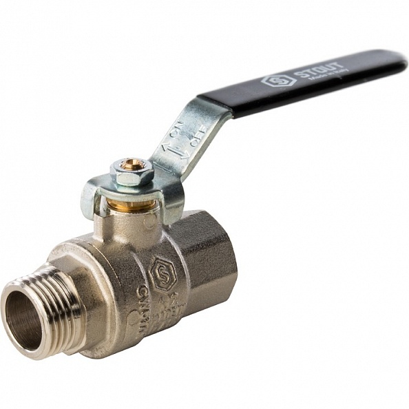 STOUT Кран шаровой полнопроходной, ВР/НР, ручка рычаг 1/2" (SVB-0003-000015)