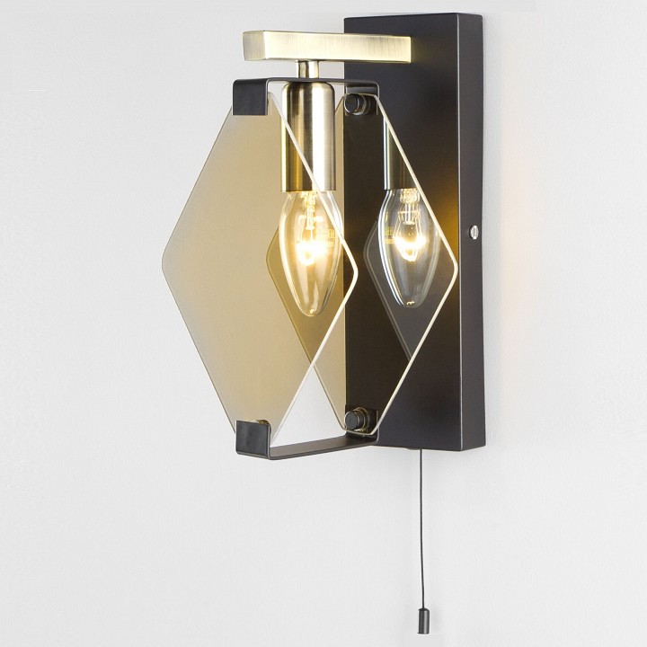 Бра Eurosvet Aragon 60126/1 черный (60116/1)