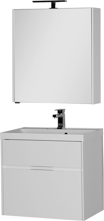 Комплект мебели Aquanet Латина 70 2 ящика белая (180032+00179394+179997)
