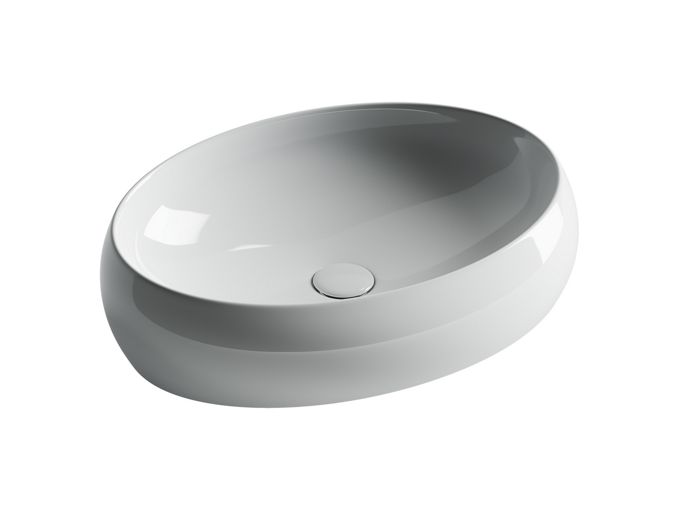 Умывальник чаша накладная овальная Element 560x390x150мм