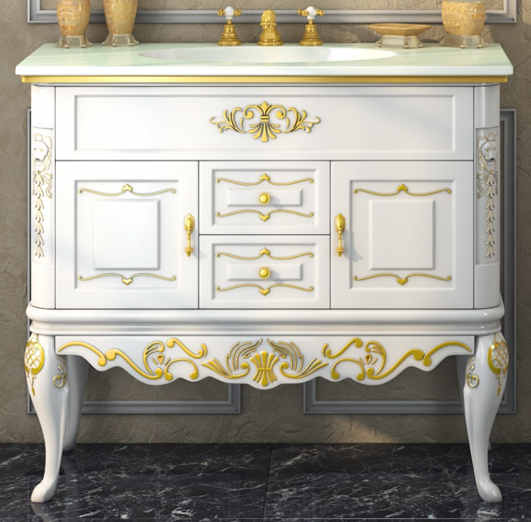 Тумба под раковину Misty Bianco 80 Л-Бья01080-3912Я