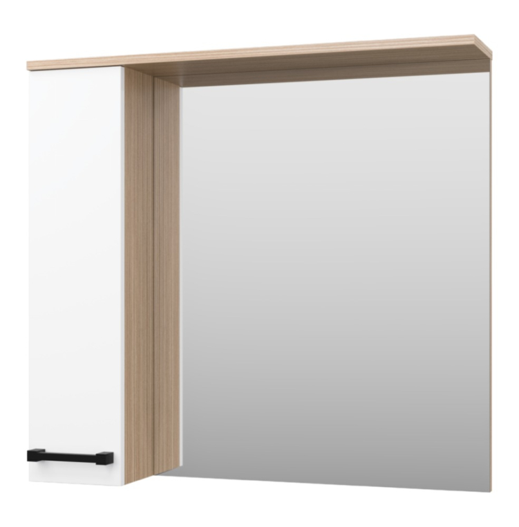 Зеркальный шкаф Misty Крафт 80 левый